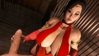 与爆乳扶她美女的亲密互动