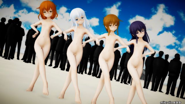 [ミクライン39] 贫乳比基尼电雷晓响的泳装诱惑