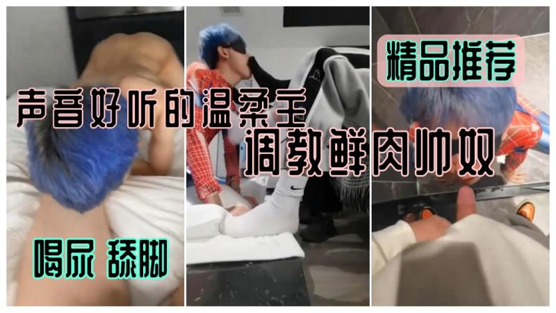 声音温柔主人调教帅哥小鲜肉帅奴SM主奴喝尿玩法