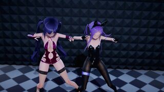 莫娜化作兔女郎随音乐节奏放浪起舞