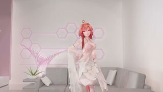 乐正绫白丝无毛嫩穴抖乳