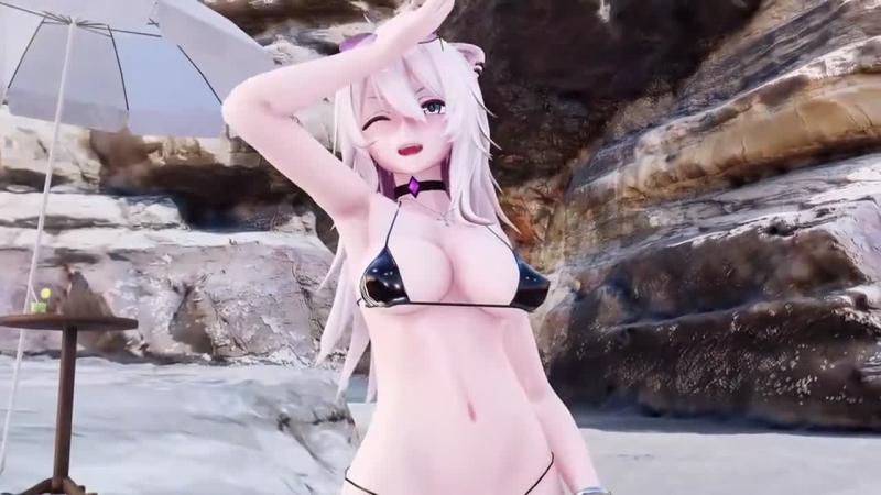 碧蓝航线 兽娘狮白牡丹 海滩激情