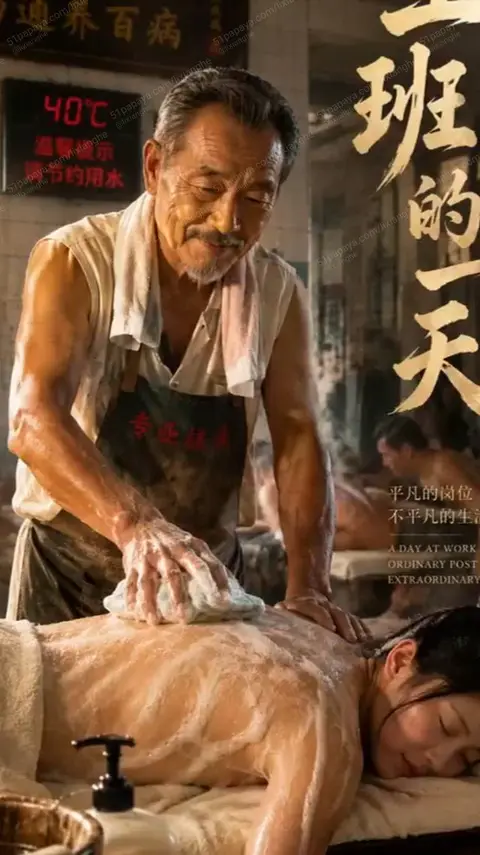 《搓澡大爷》邪恶版AI短剧来啦！