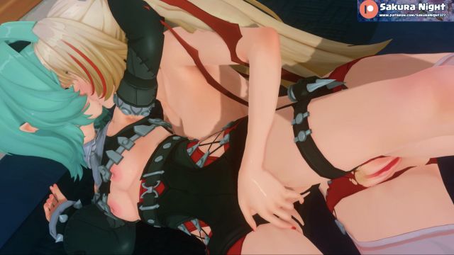 [Sakura Night] 克拉蕾与洛克茜丝袜NTR，干到阿嘿颜