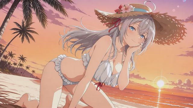 [Dorozz] 九条艾莉莎泳装背后猛干接吻中出