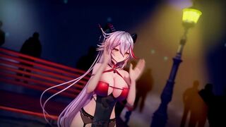MMD-埃吉尔 - 桃源恋歌 (舞蹈与性爱)