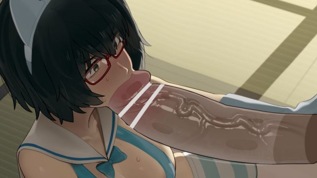 [见ず水煮 mizumizuni]  眼镜娘小鸡鸡达郎的深喉侍奉