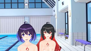 裸体希儿婊子双头棒池边狂欢