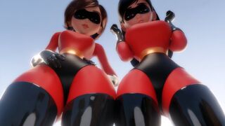 热情女超人用鸡巴抽插骚穴的上位扭腰-超人总动员HMV