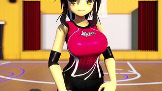 MMD*明日香在体育馆的激情舞蹈  [闪乱神乐]