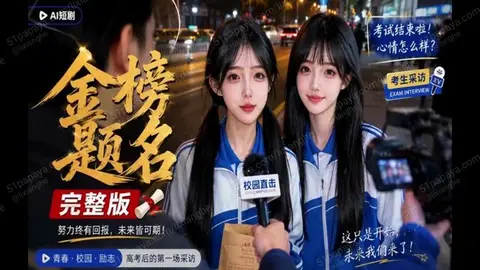清纯学生妹金榜题名！