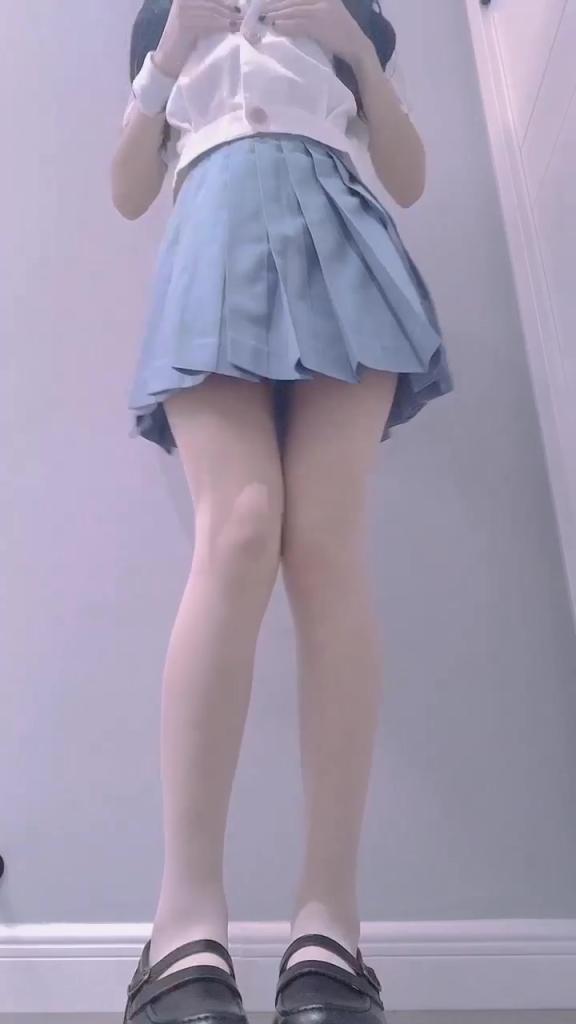 [cuteli]  占星猫  超透视白丝 清纯蓝JK