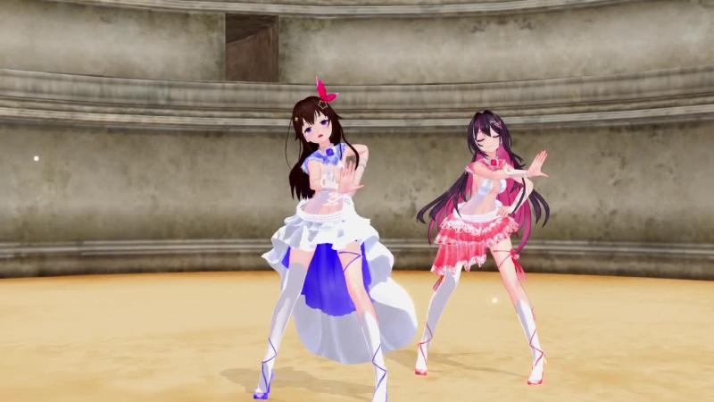 时乃空与AZKi跳气泡主题曲