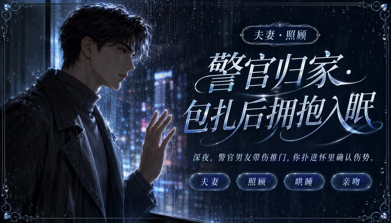 警官归家·包扎后拥抱:/入眠