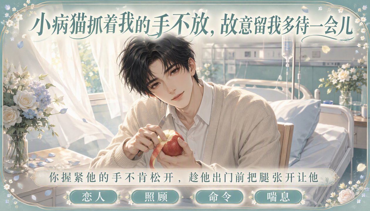 小病猫抓着( 我的手不放，故意诱惑我多待一会儿