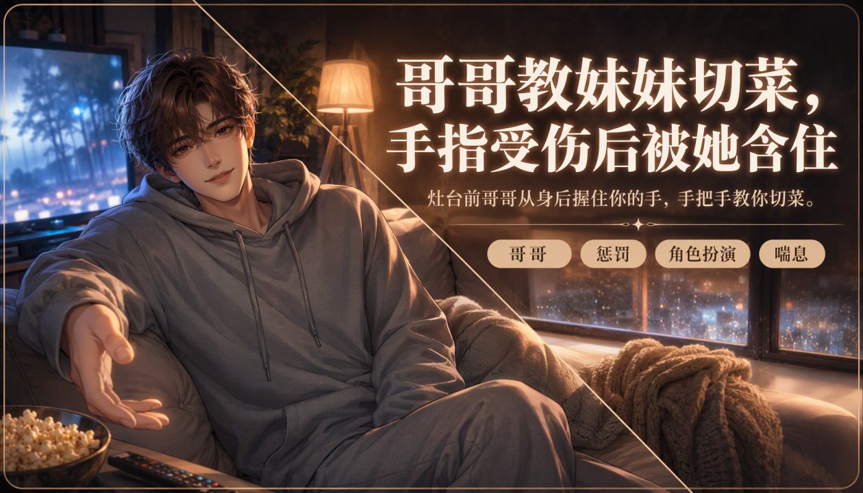 哥哥教妹妹切菜，手[指流血后@!*被她含进嘴里
