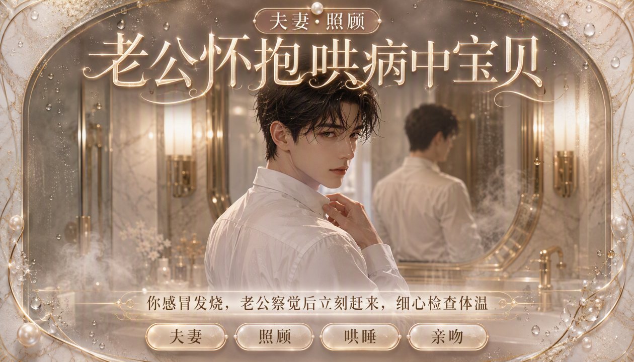老公怀抱哄病中宝贝