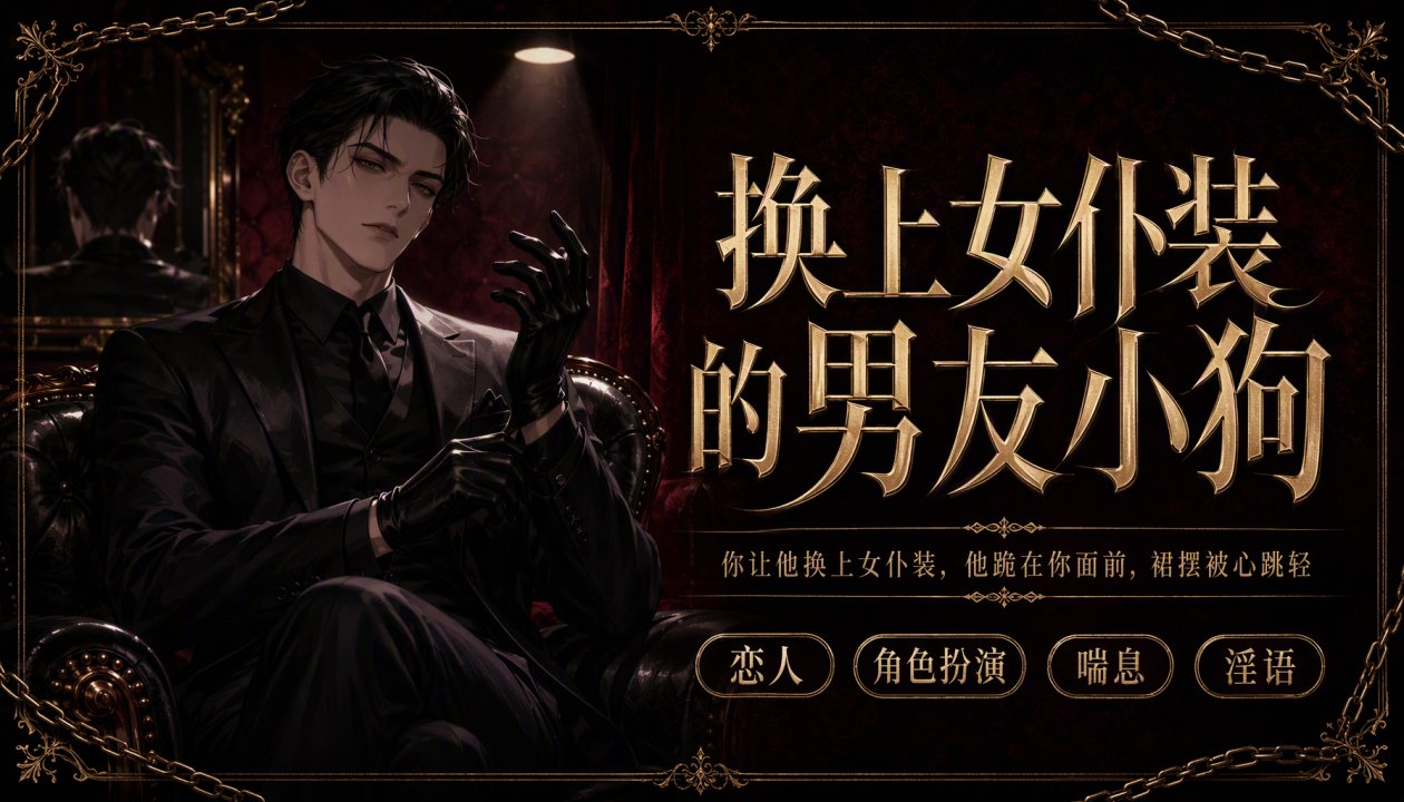 换上女仆装的+男友小狗