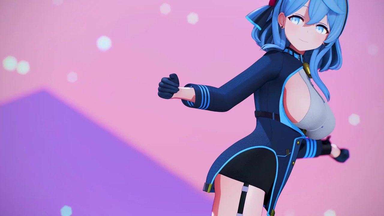 【MMD ブルーアーカイブ】天雨亚子跳极乐净土时半露丰满奶子