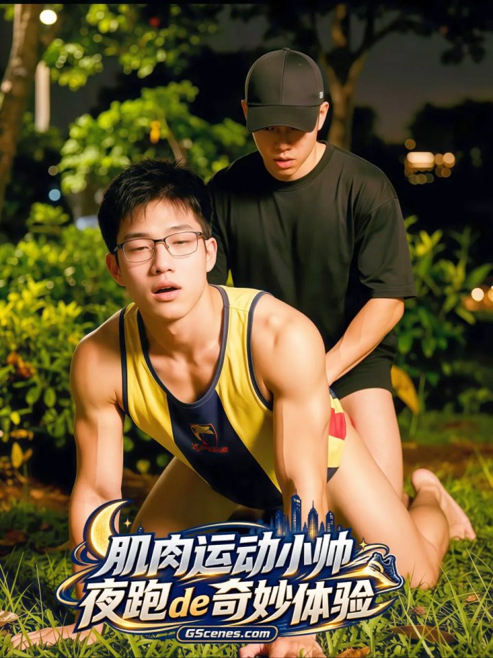 肌肉运动小帅夜跑的奇妙体验