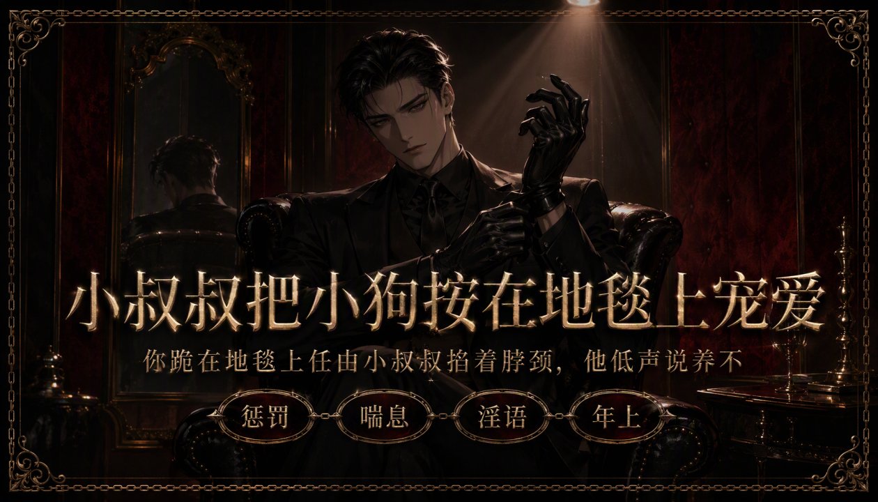小叔叔把养不熟的小狗按在地毯上操