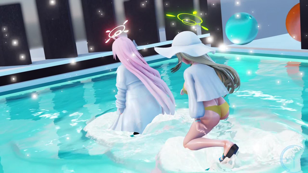 【MMD-R15】花子与野乃美共舞，屁股肉浪跟着甩