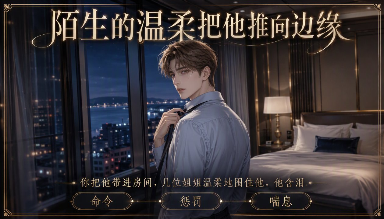 男妓:被主人扔给陌; 生女人玩到哭