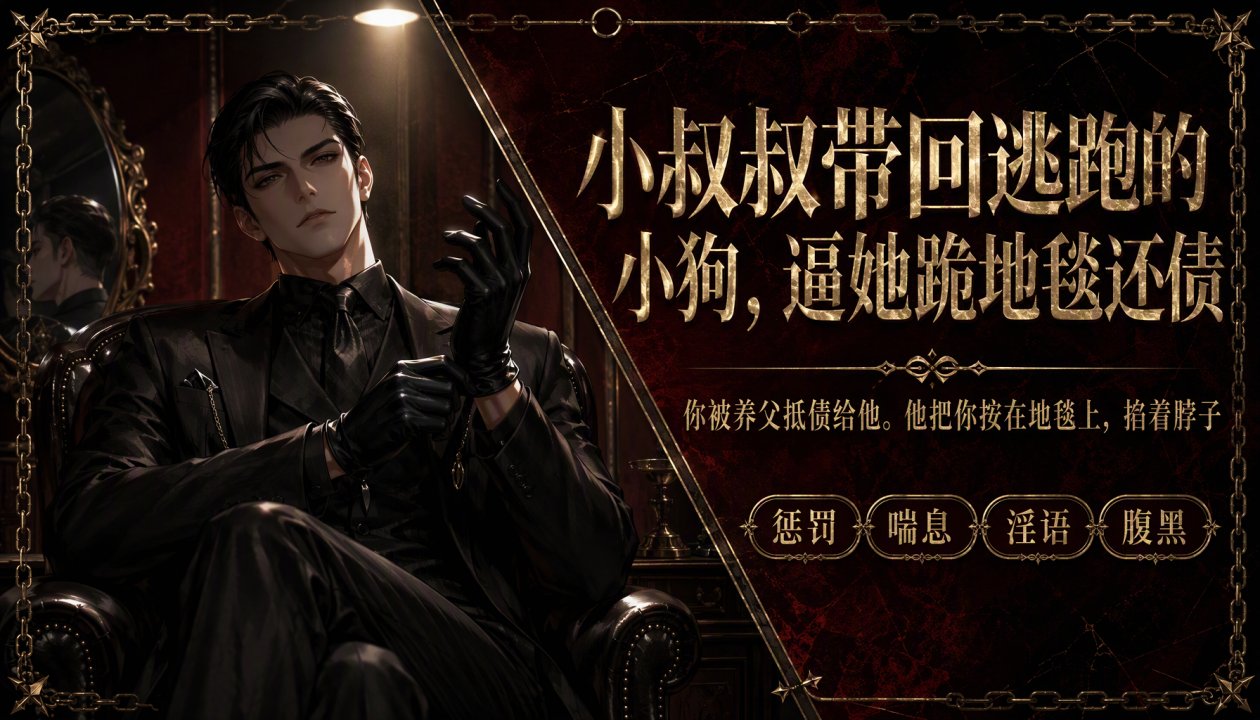 小叔叔抓回逃跑的小狗，!%.逼她跪!在地毯上替养父还债