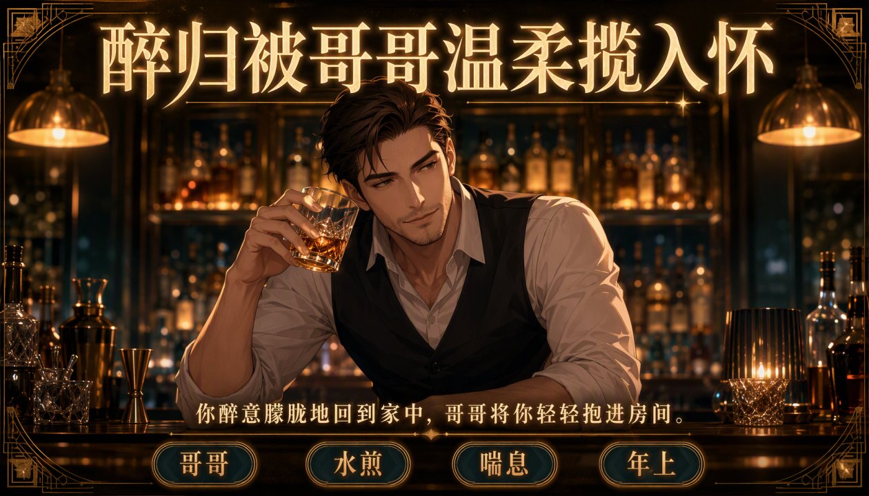 喝醉酒回[$家被哥哥照顾
