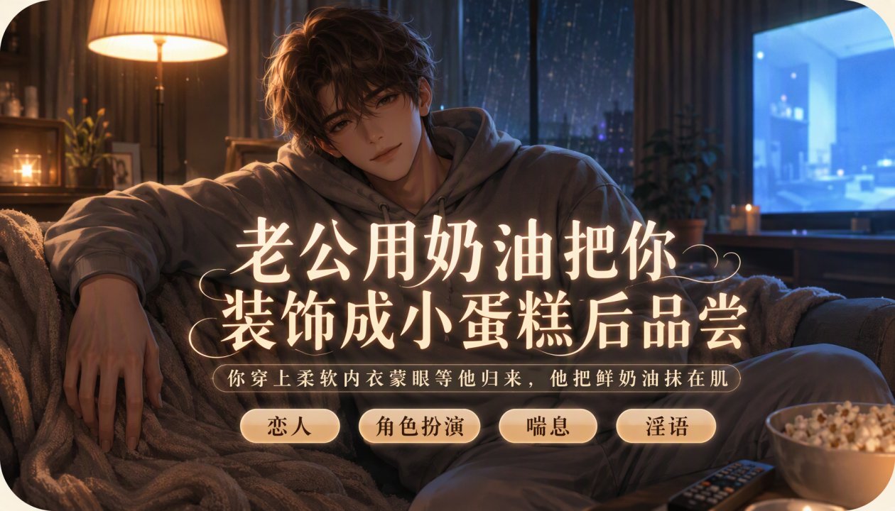 老公用奶油把你装饰:(成小:蛋糕后吃掉