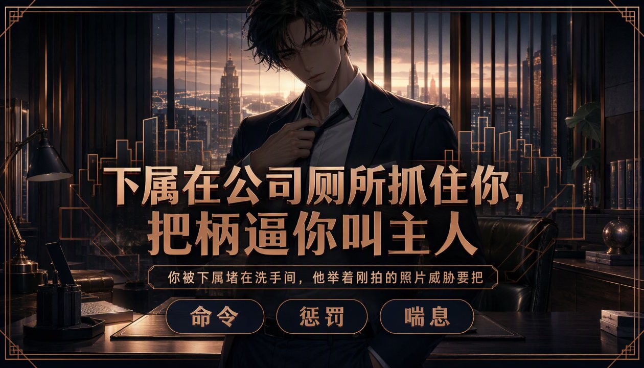 下属在公.司厕所抓^ `住你自慰，用把柄逼?你叫主人