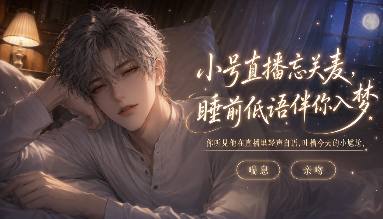 小号直播忘关麦，?男人自言自语到睡前