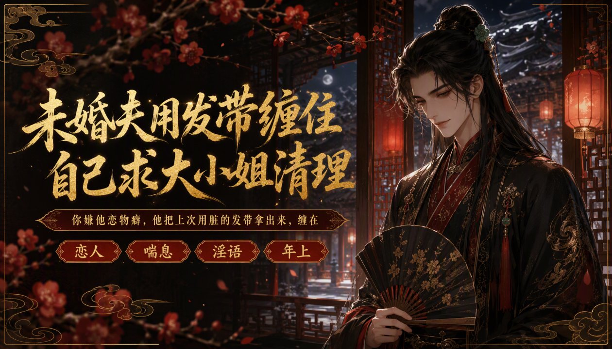 未婚夫用发\?带缠住自己的性器 求大*小姐清理