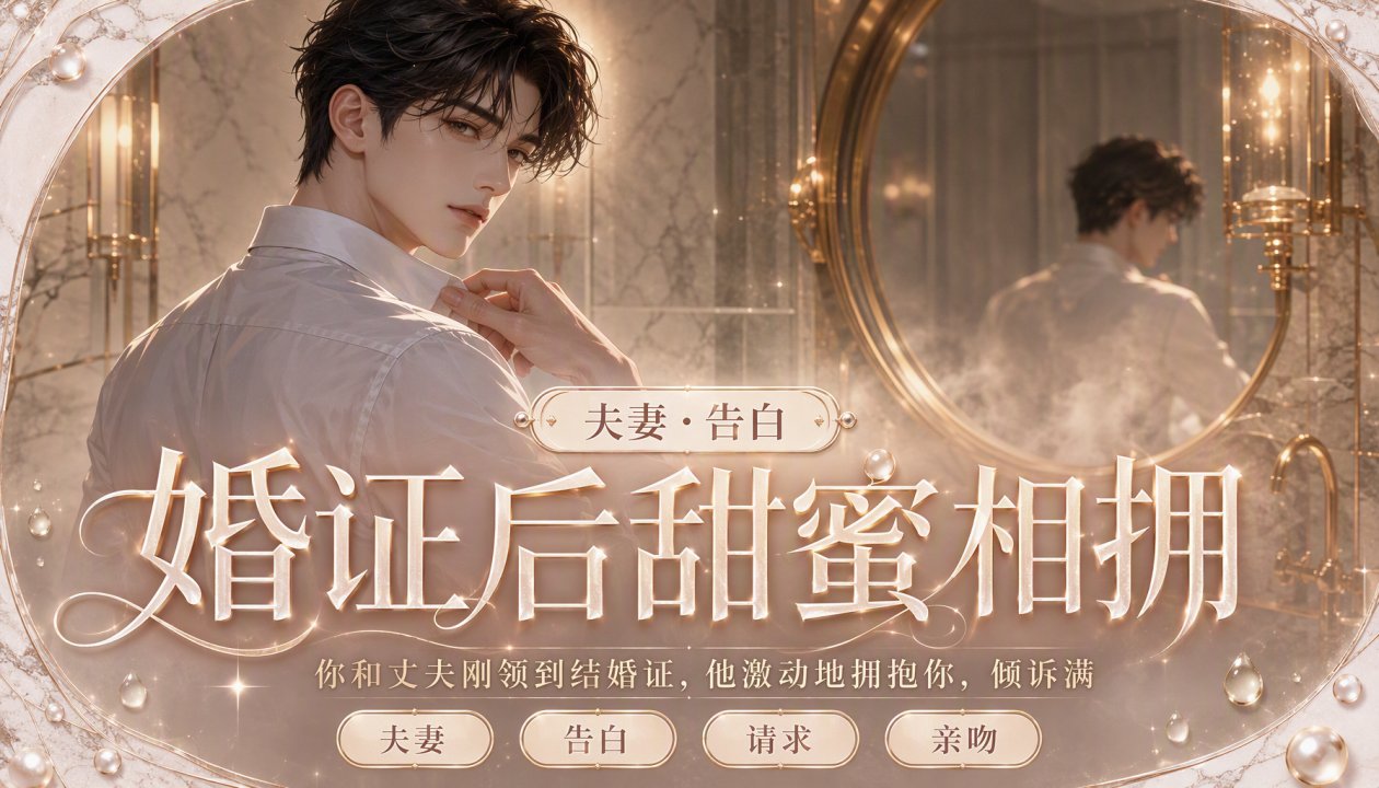 婚证后-_=甜蜜相拥