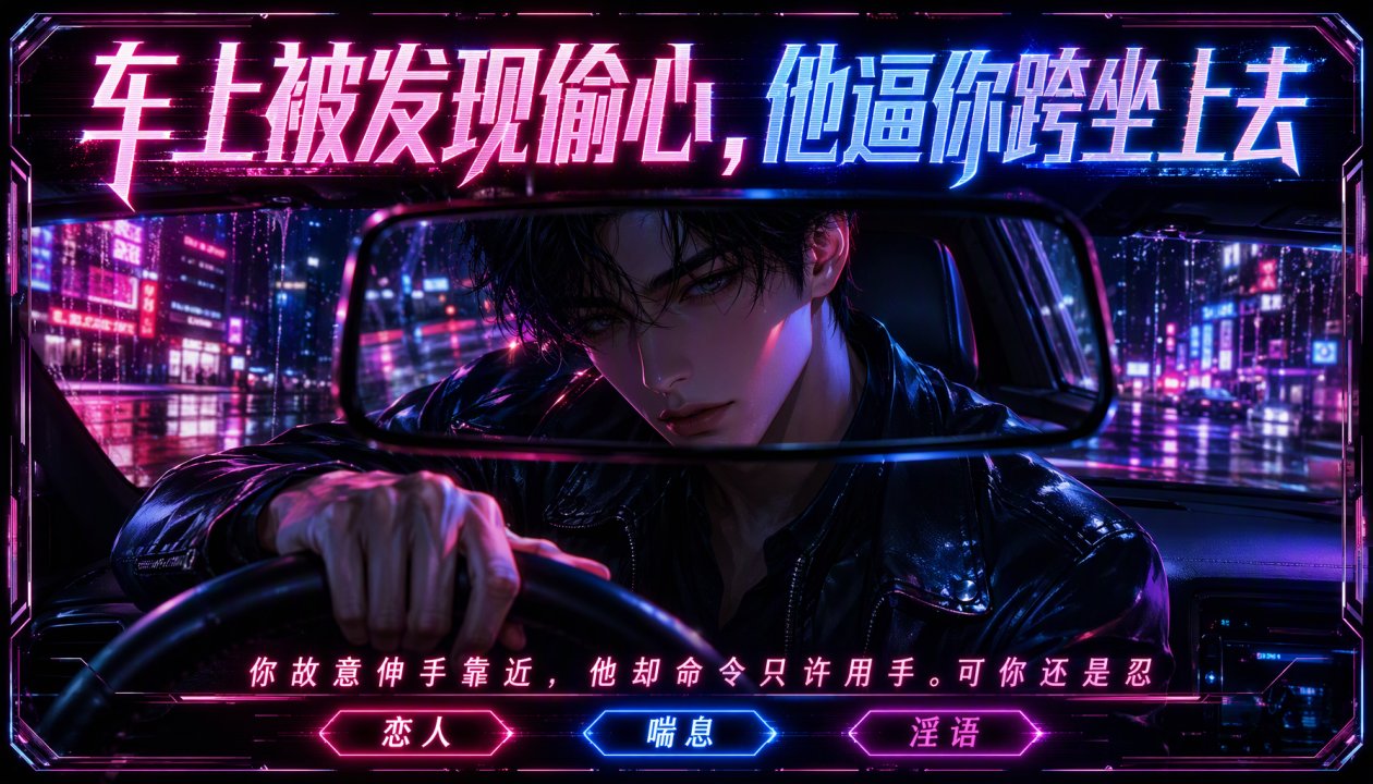 车上被男友!发\-现你偷吃他，他逼你自己坐:上去
