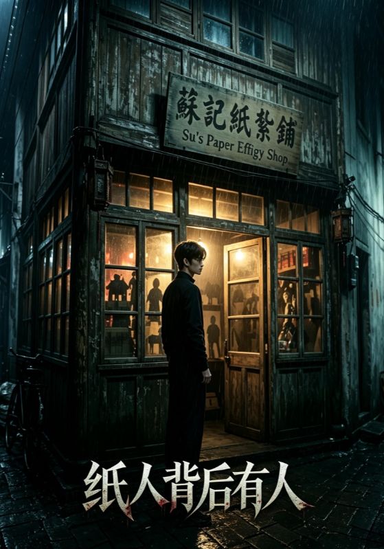 纸人背?\;后有人