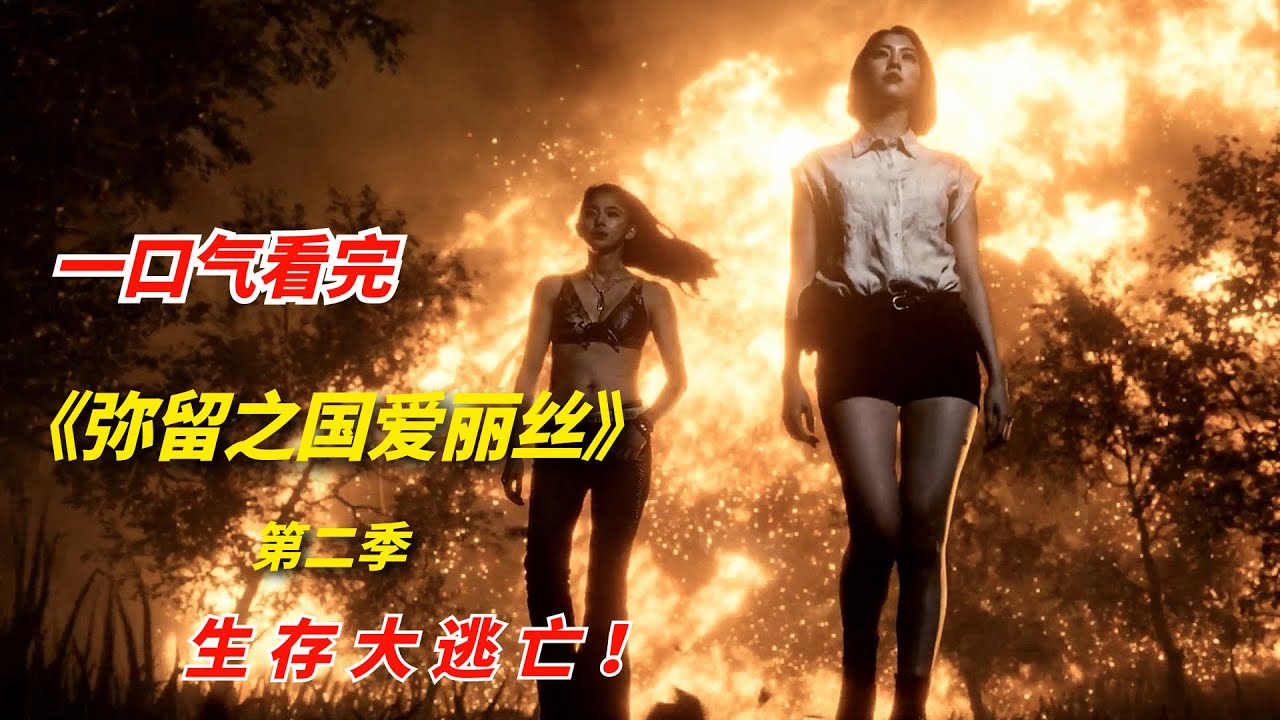 一口气看完网飞惊悚剧《弥留之国的爱丽丝》第2季，天外陨石撞击地球，半座城市面目全非