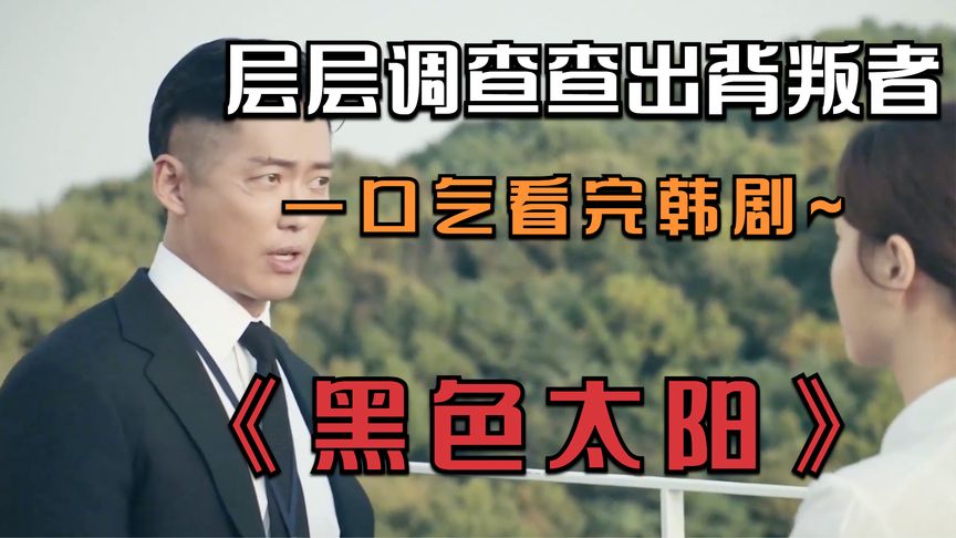 2021年超火爆的韩国谍战悬疑剧《黑色太阳》