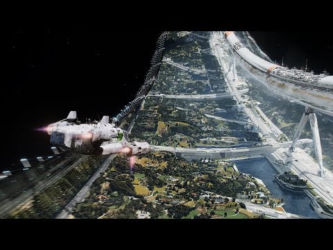 富人建造太空城享受生活，穷人的飞船上来就会被击落！速看科幻电影《极乐空间》
