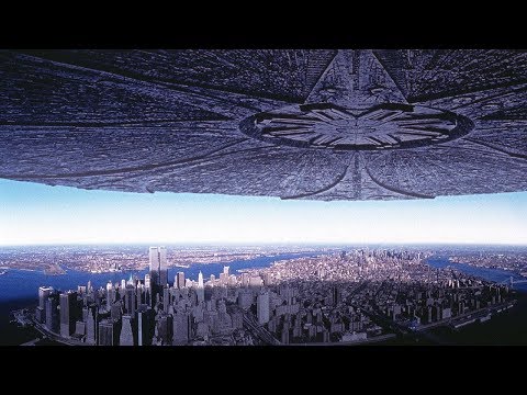 巨型飞碟降临地球，唯一目的就是消灭人类！速看经典科幻电影《独立日》