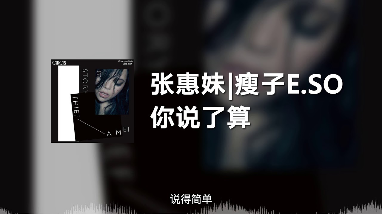 你说了算-张惠妹/瘦子