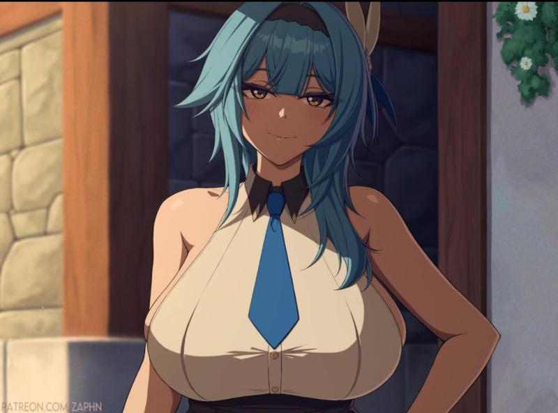 优菈的感激之情这奶子也太色了吧