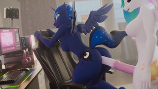 塞拉斯蒂娅公主和露娜公主