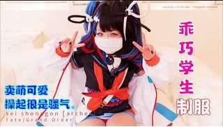 【cosplay】乖巧的制服美少女操起来很是骚气_2