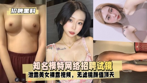 【招聘黑料】知名模特网络招聘试镜，竟泄露美女裸露视频