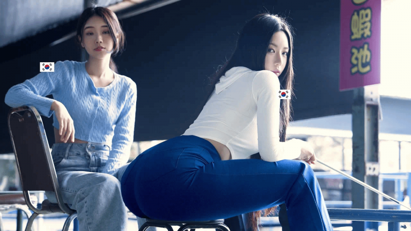 韩国第一性感模特圆圆在台湾钓虾的地方吃到热炒后 吓到了
