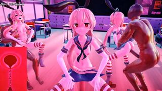 岛风  - 女孩视角骑乘 [MMD R18] WDisland