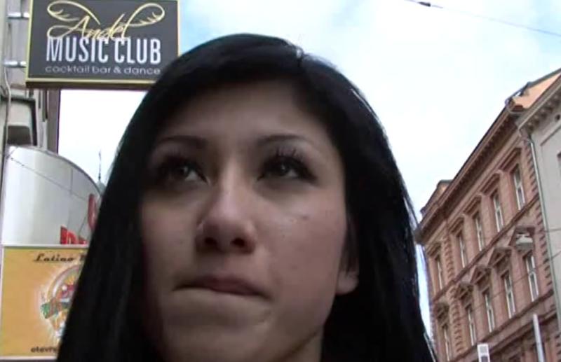 【捷克街头】065街头偶遇美女开着车开始口交