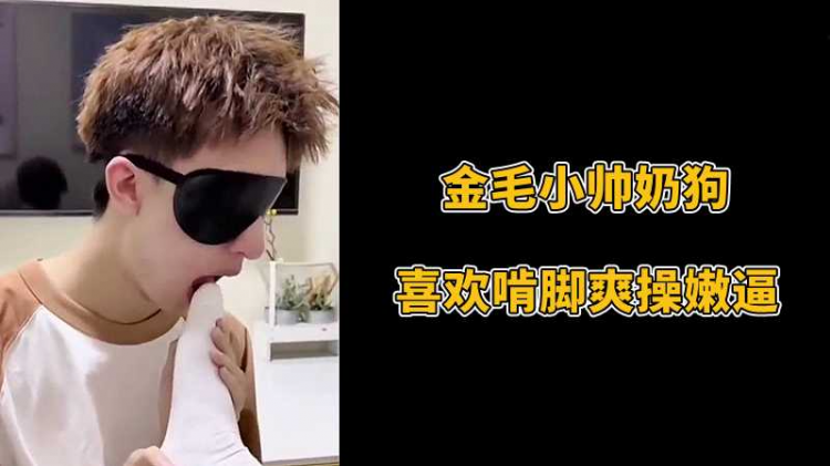 金毛小帅奶狗，喜欢啃脚爽操嫩逼