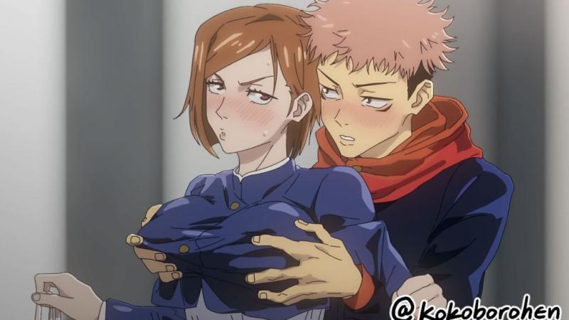 [Kokoboro] 钉崎野蔷薇同时进行口交和乳交（ 咒术回战）